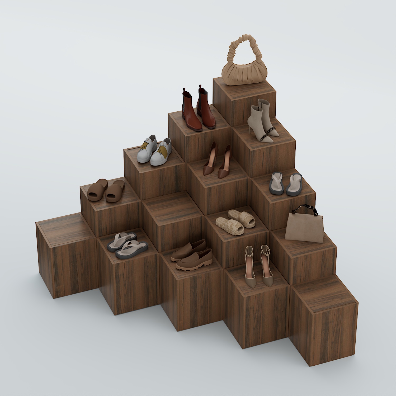 Демо-стенд Ступени-Шаг №5 Орех