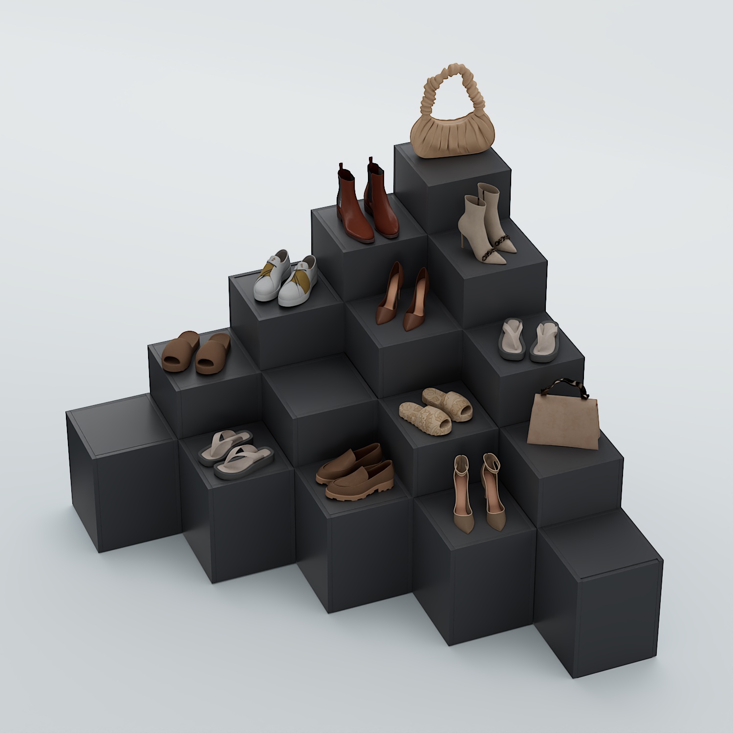 Демо-стенд Ступени-Шаг №5 Антрацит