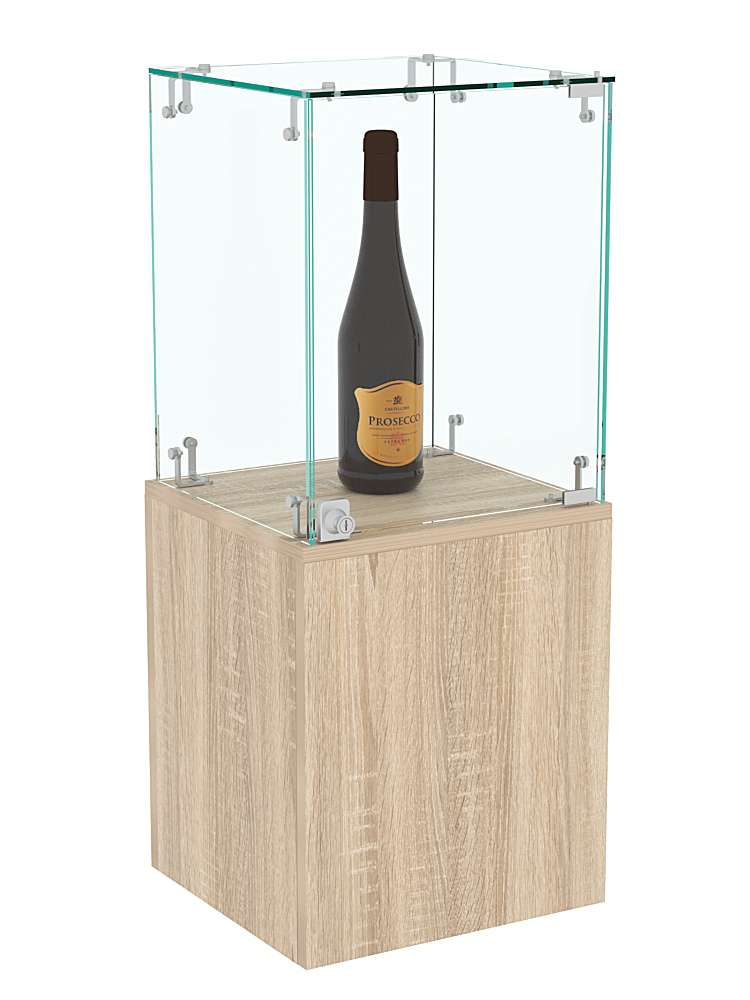 Демо стенд со стеклом Льдинка №1 Дуб сонома