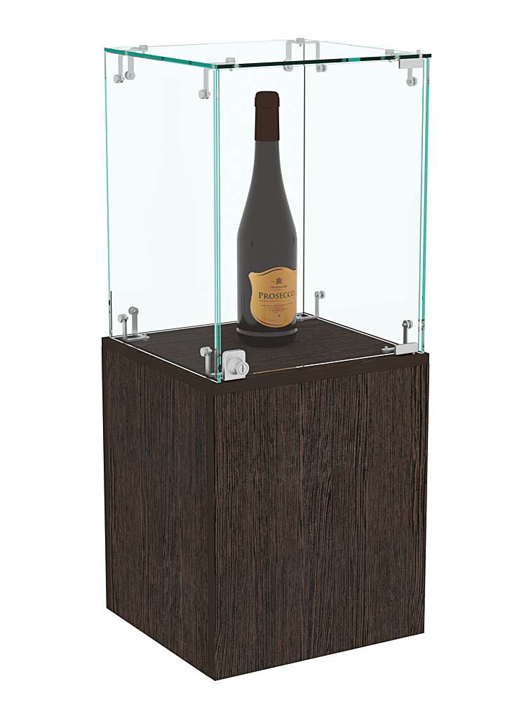 Демо стенд со стеклом Льдинка №1 Дуб Венге