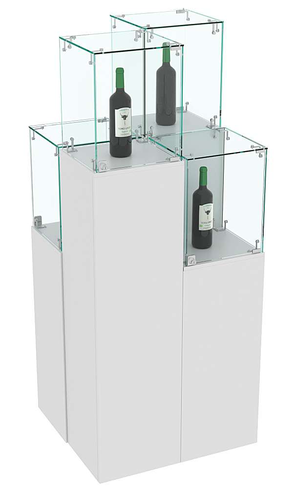 Комплект Демо-стендов со стеклом Льдинка-Пересечение №1 Серый