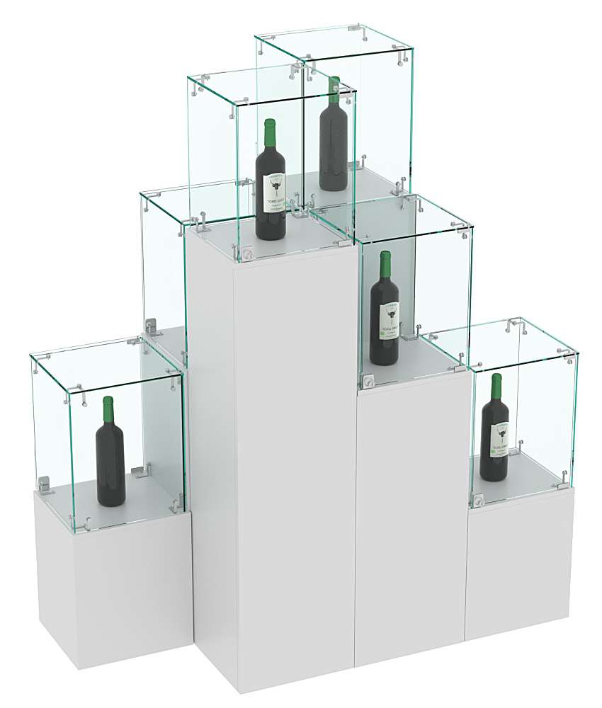 Комплект Демо-стендов со стеклом Льдинка-Пересечение №2 Серый