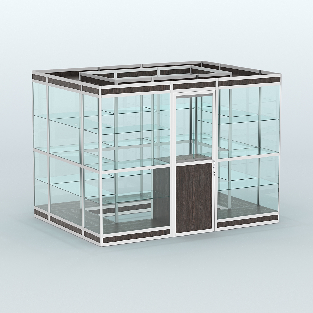 Павильон из профиля островной №1в Дуб Венге