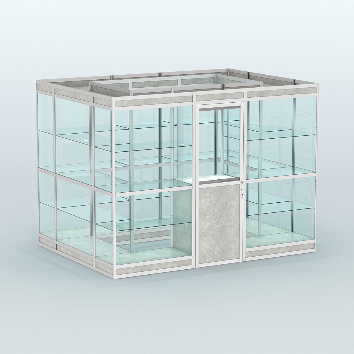 Павильон из профиля островной №1в Метрополитан Грей