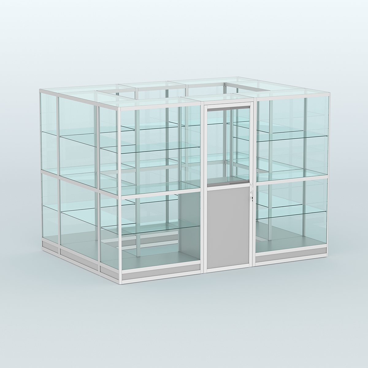 Павильон из профиля островной №1г Серый