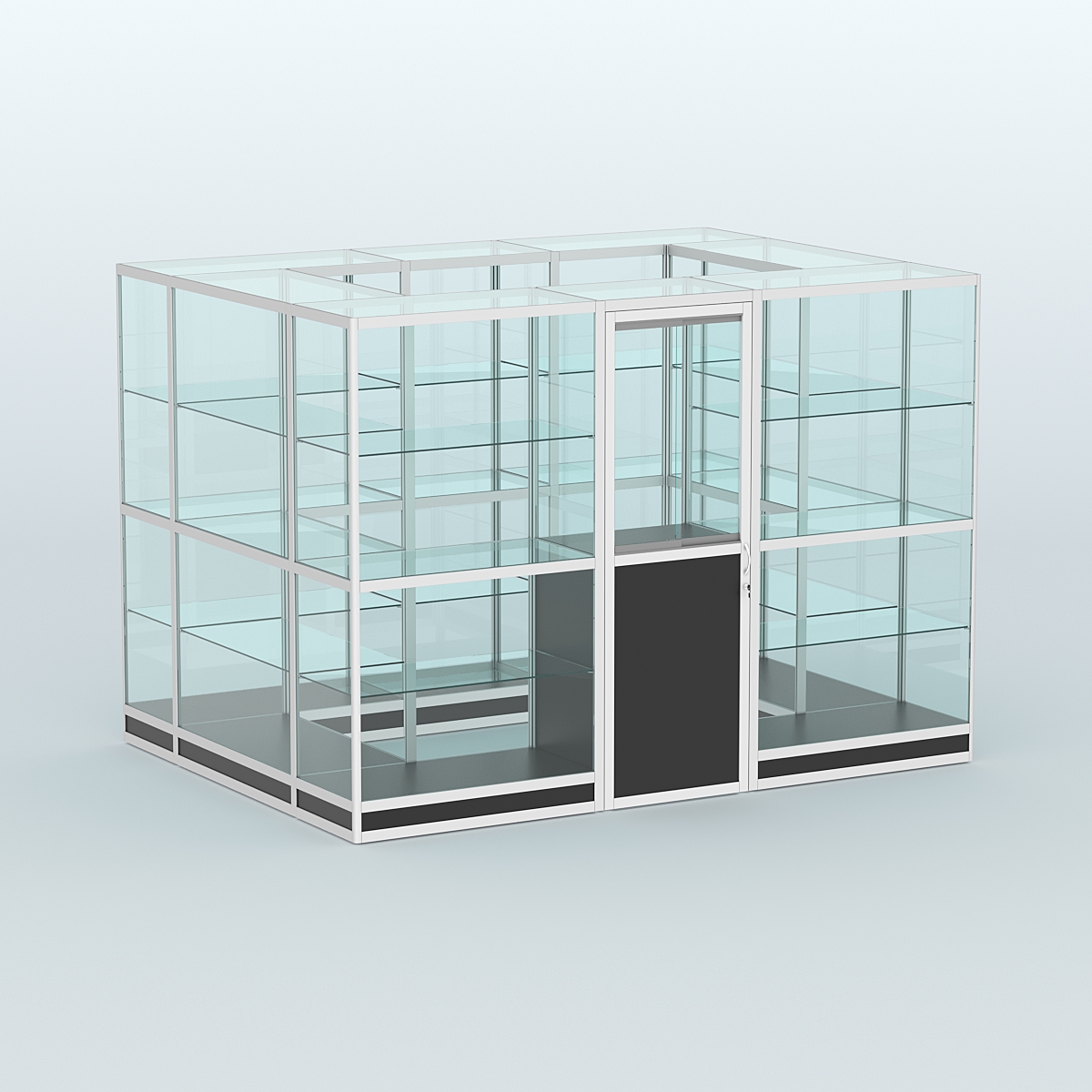 Павильон из профиля островной №1г Черный