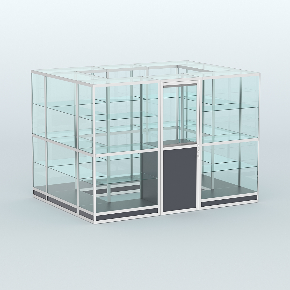 Павильон из профиля островной №1г Антрацит