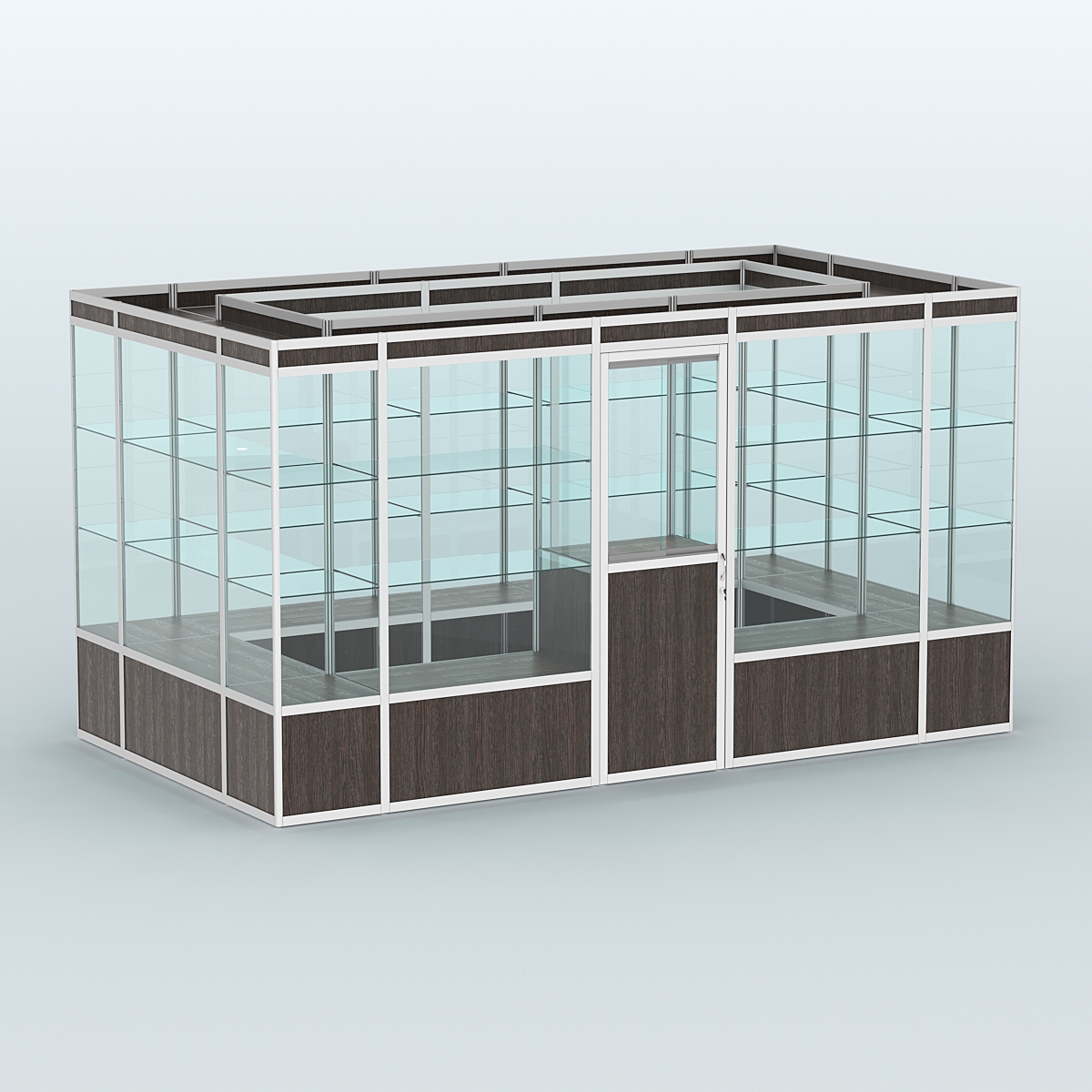 Павильон из профиля островной №2а Дуб Венге