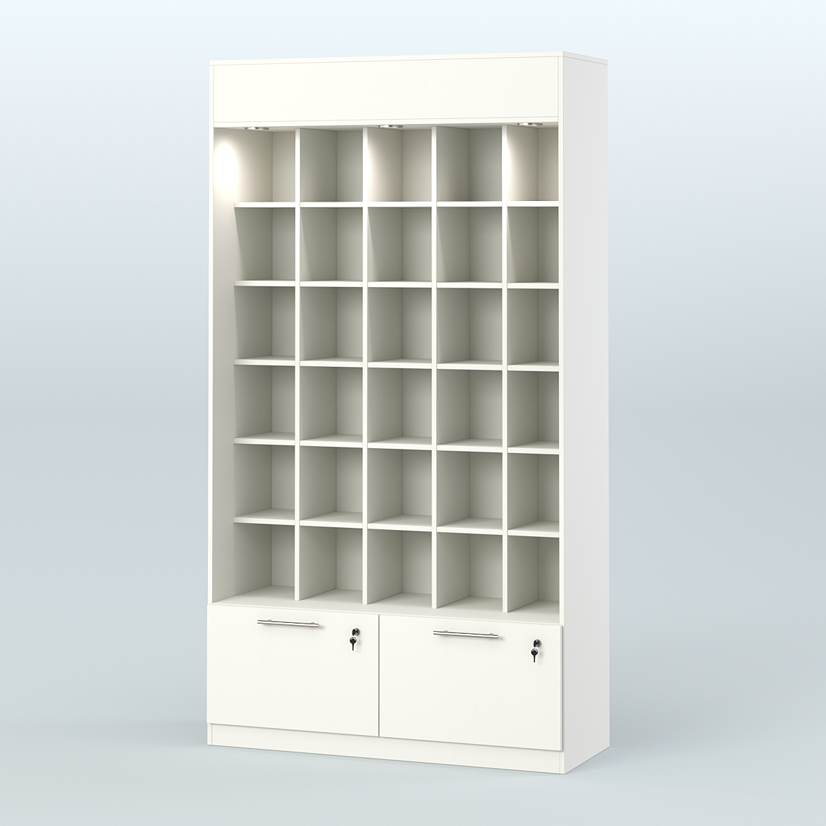 Специализиро- ванная витрина для продажи чая и кофе в восточном стиле с диодной подсветкой №1 Белый