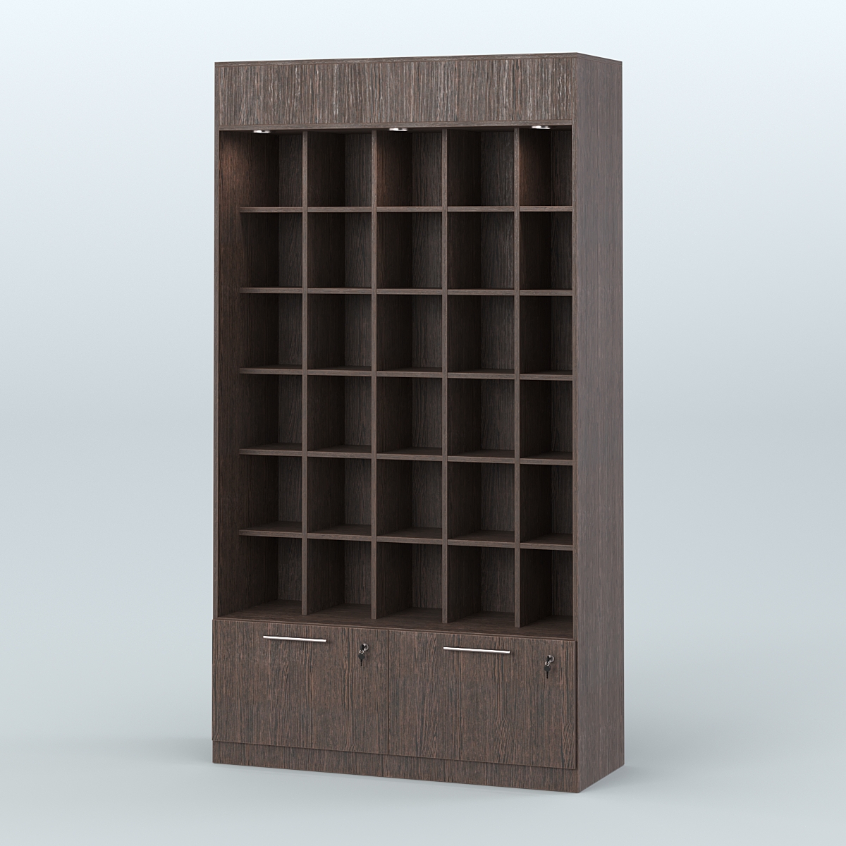 Специализиро- ванная витрина для продажи чая и кофе в восточном стиле с диодной подсветкой №1 Дуб Венге