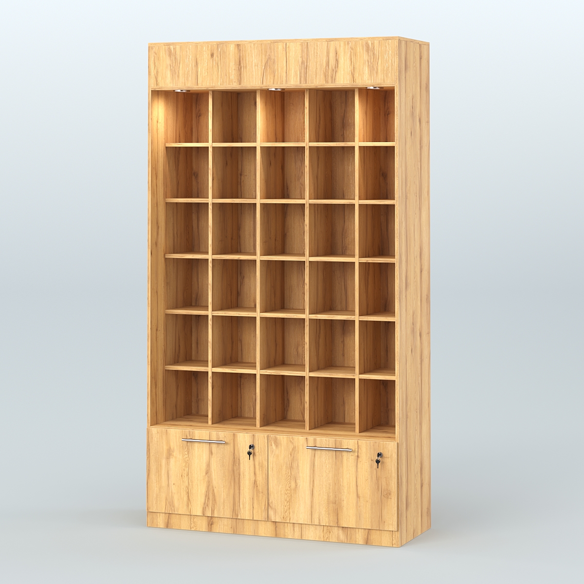 Специализиро- ванная витрина для продажи чая и кофе в восточном стиле с диодной подсветкой №1 Дуб Золотистый