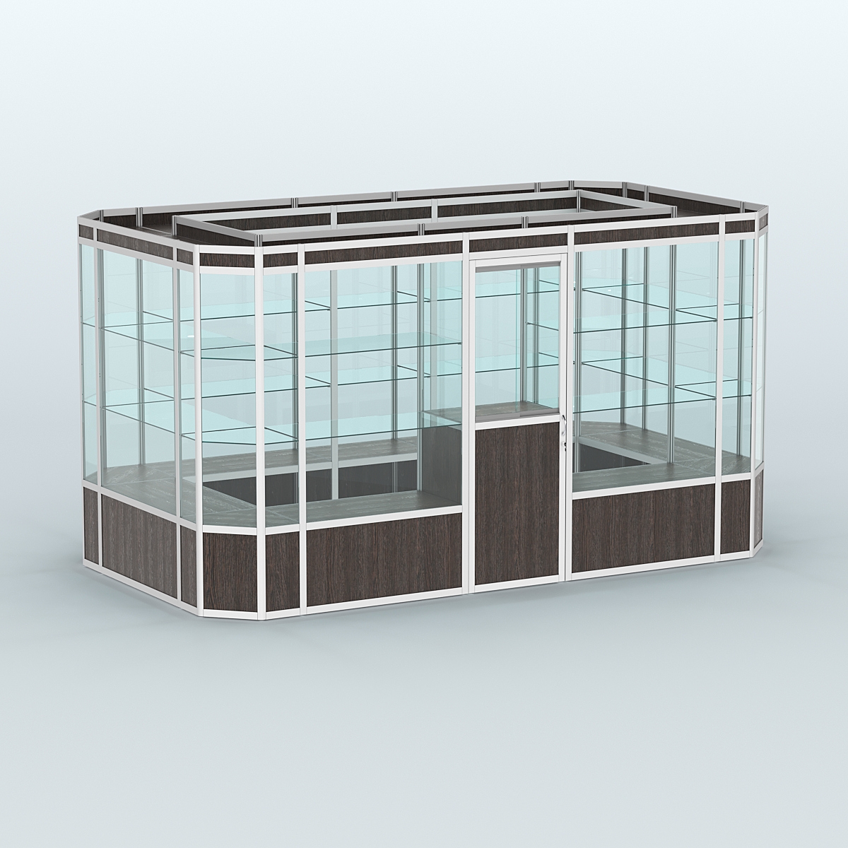 Павильон из профиля островной №3а Дуб Венге