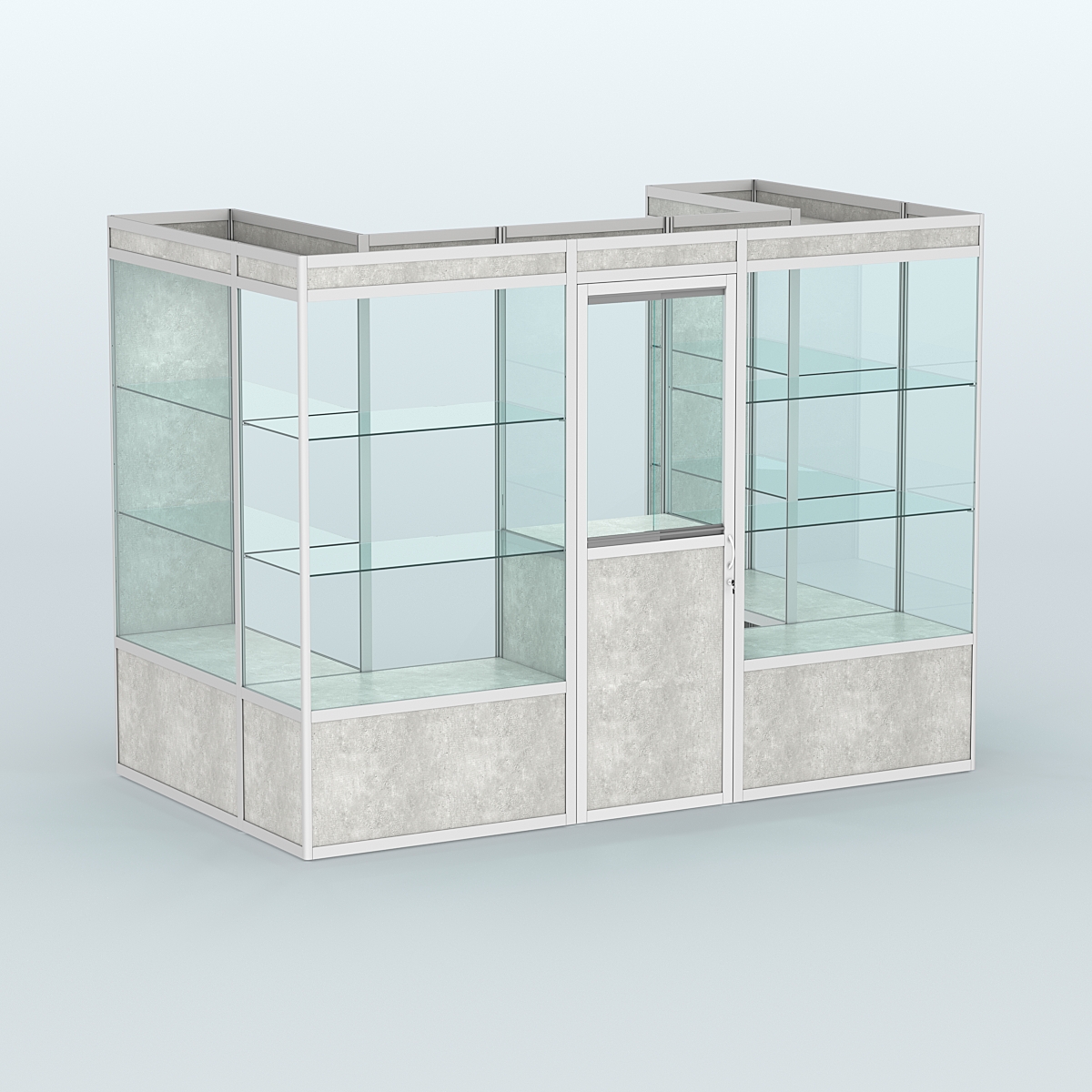 Павильон из профиля пристенный №2б (4,05 кв. м) Метрополитан Грей