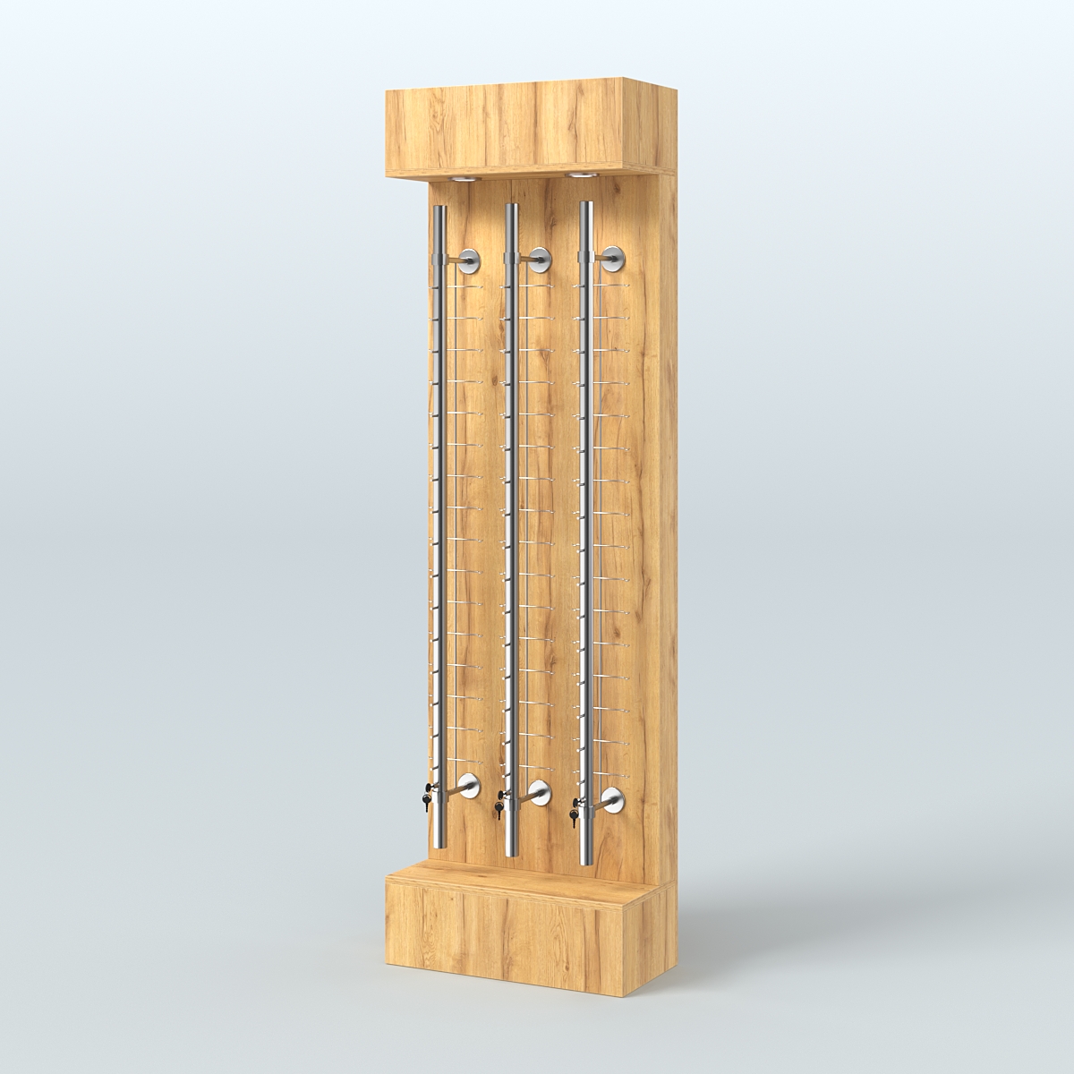 Стенд из ДСП с подсветкой для продажи очков №1 (З/Д) Дуб Золотистый