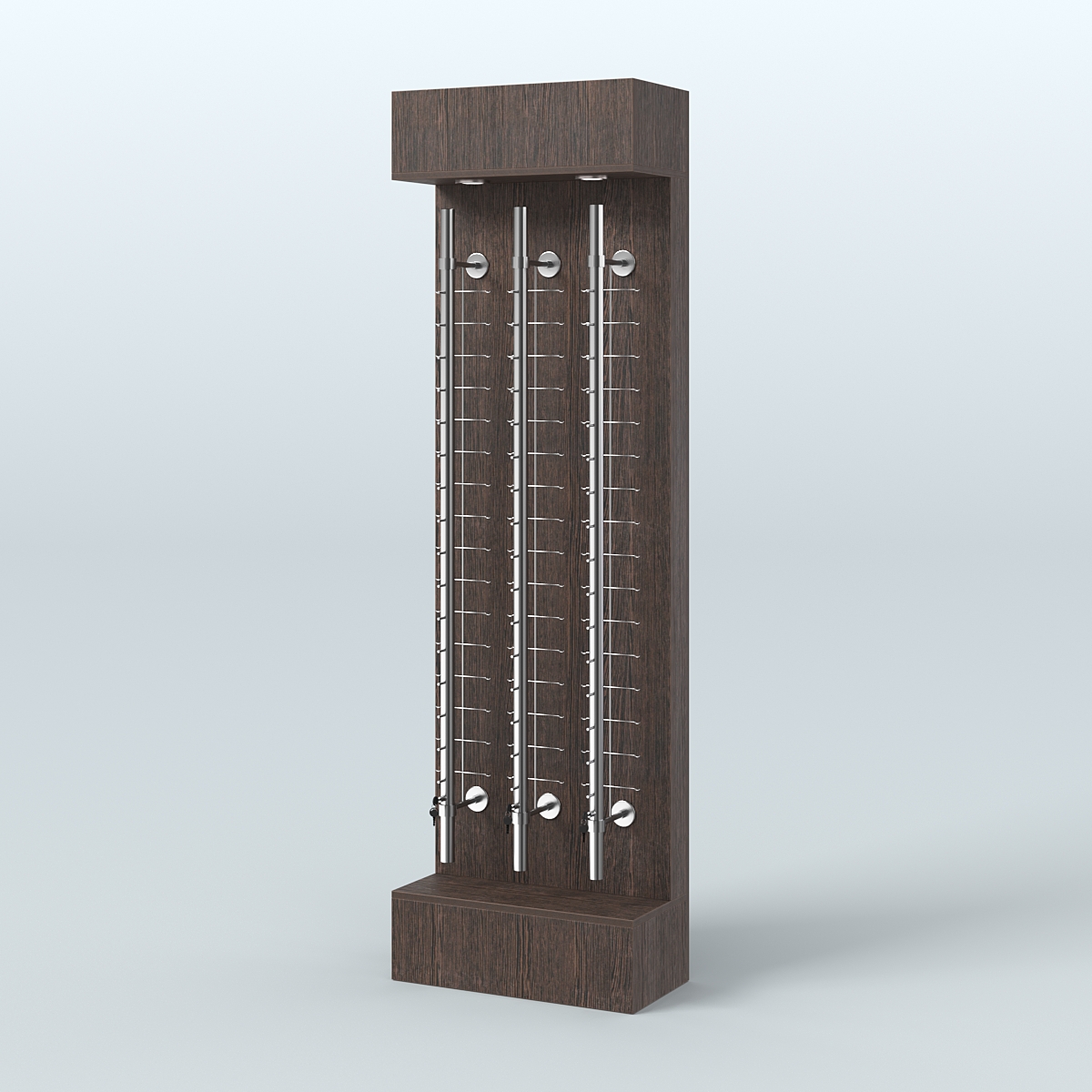 Стенд из ДСП с подсветкой для продажи очков №1 (З/Д) Дуб Венге