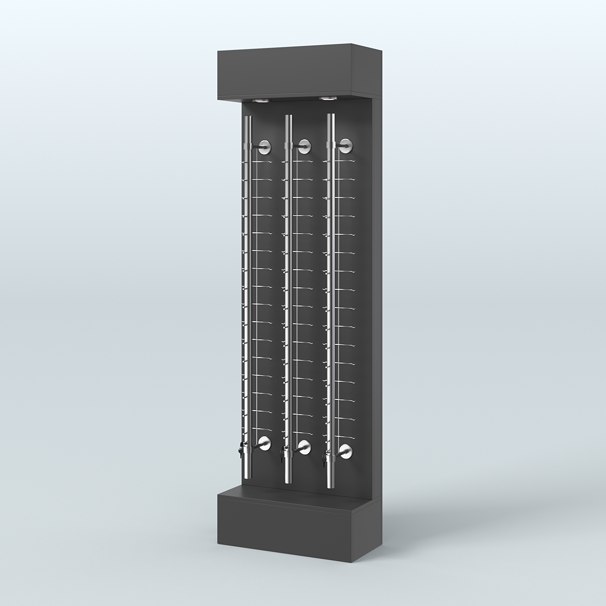 Стенд из ДСП с подсветкой для продажи очков №1 (З/Д) Черный