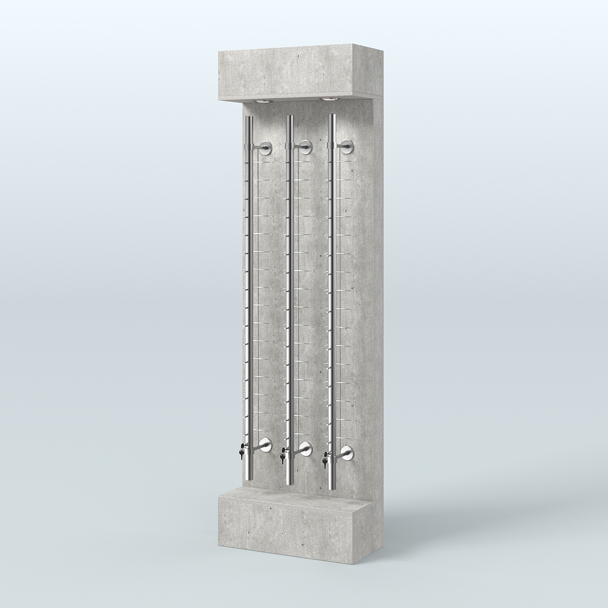 Стенд из ДСП с подсветкой для продажи очков №1 (З/Д) Метрополитан Грей