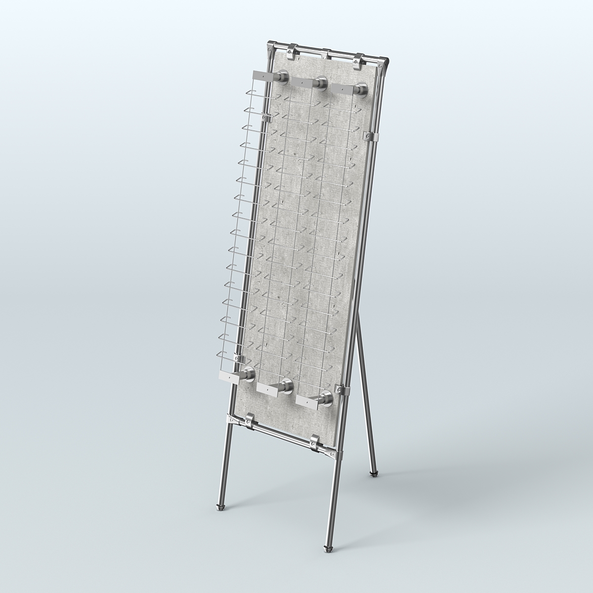 Напольная стойка Хром под очки №3-Д24 (открытого доступа) Метрополитан Грей