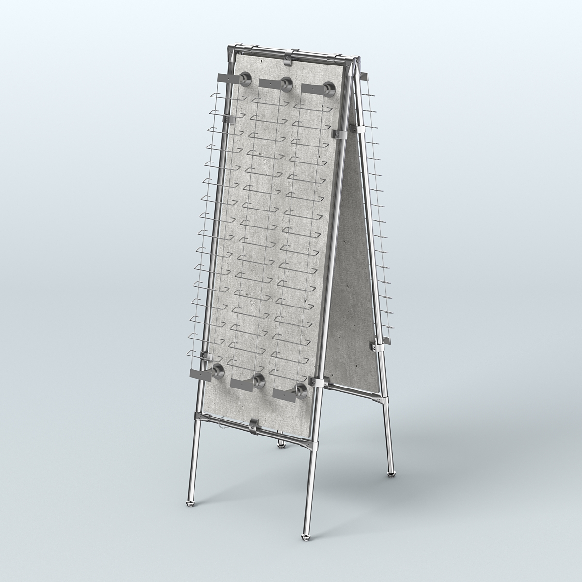 Напольная стойка Хром под очки №5-Д24 Шалаш (открытого доступа) Метрополитан Грей