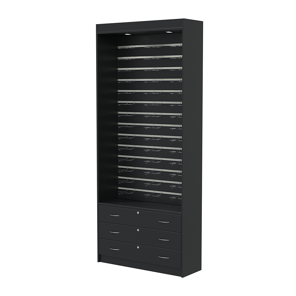 Витрина для очков №11 (открытый доступ) Черный