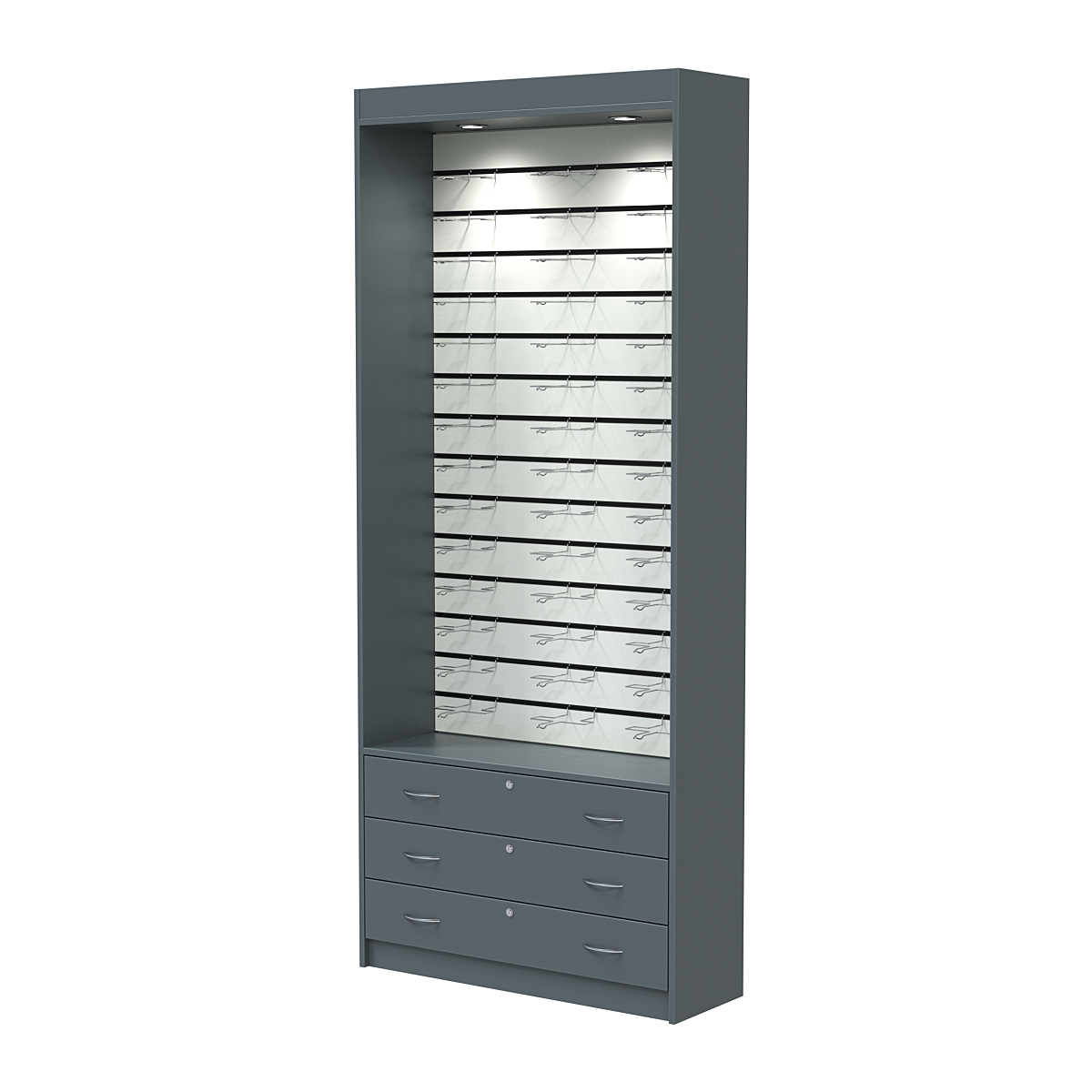 Витрина для очков №11 (открытый доступ) Темно-Серый