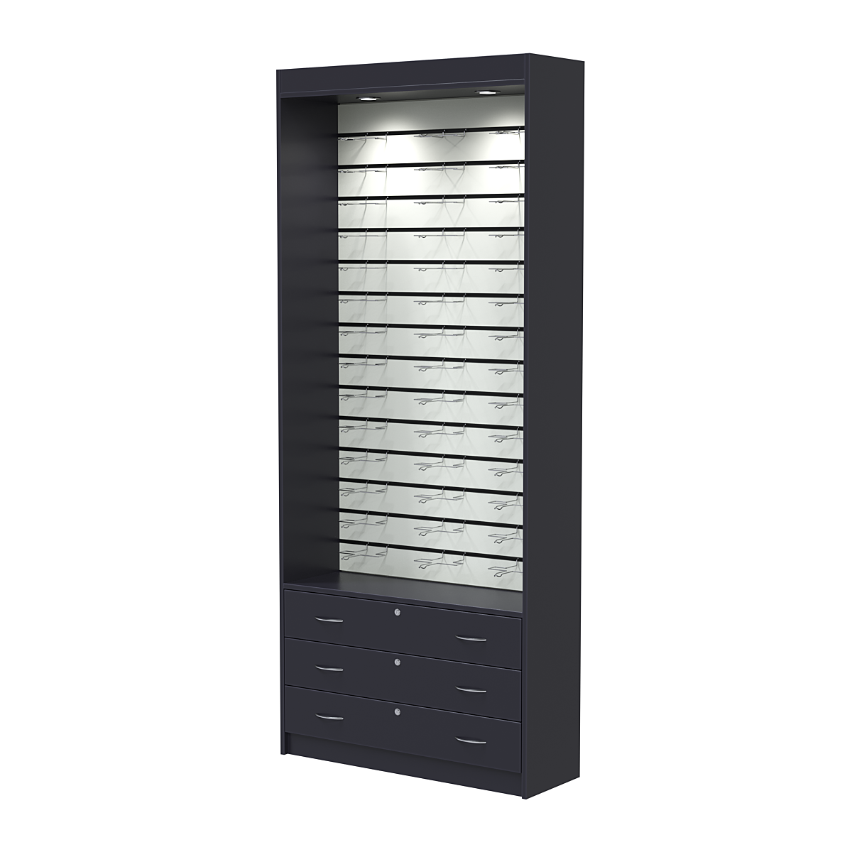 Витрина для очков №11 (открытый доступ) Антрацит