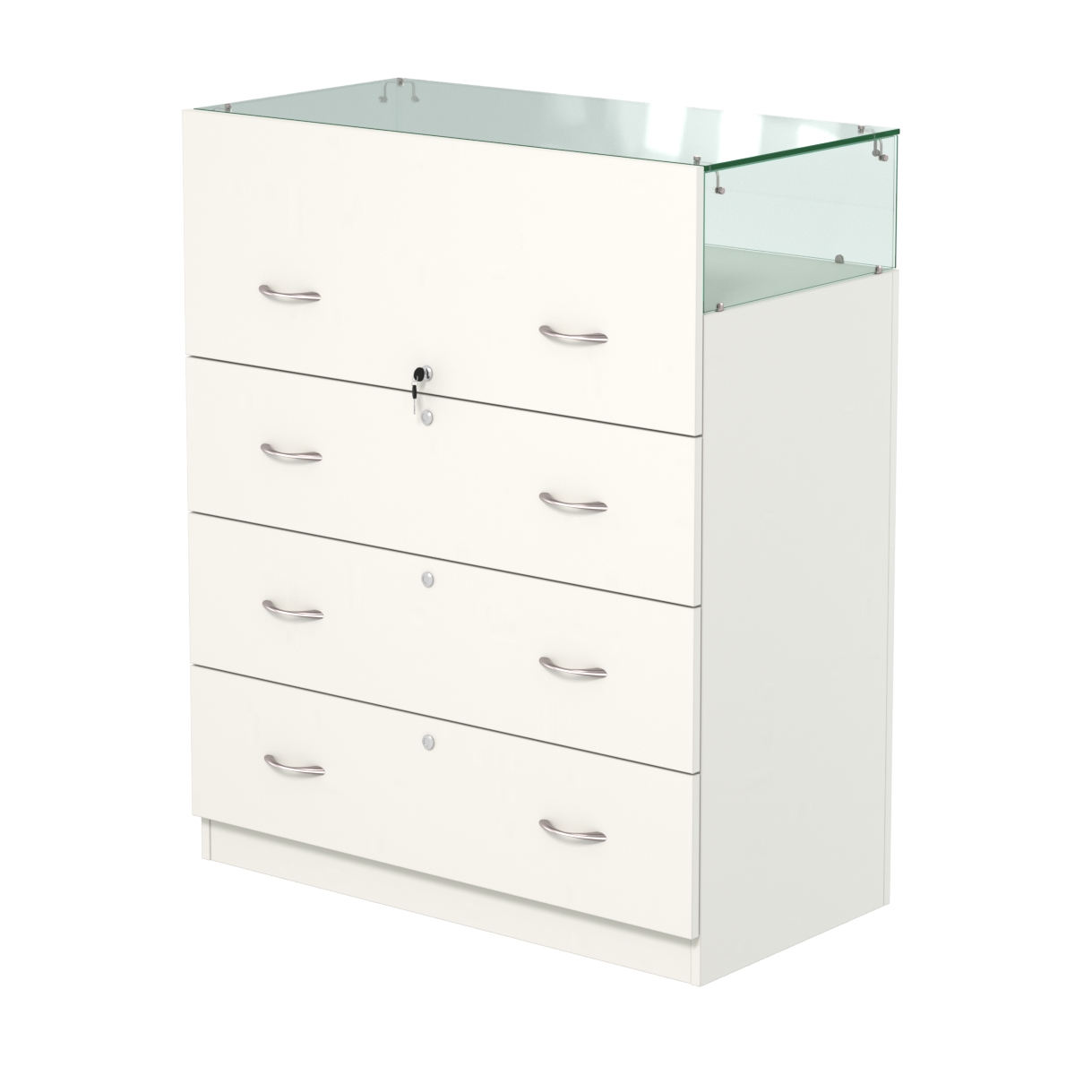 Истра прилавок ювелирный №1 (450мм) Белый