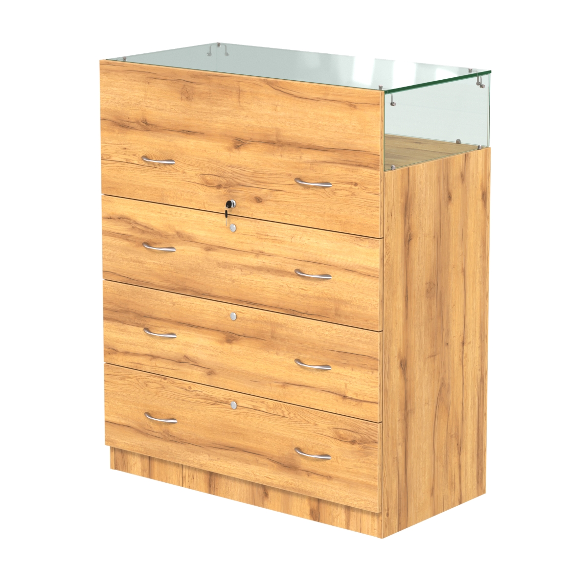 Истра прилавок ювелирный №1 (450мм) Дуб Золотистый