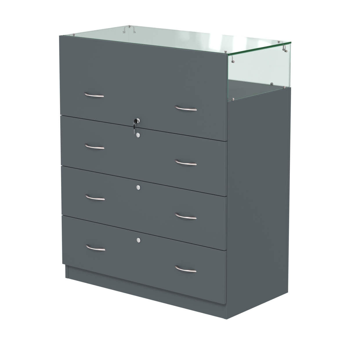 Истра прилавок ювелирный №1 (450мм) Темно-Серый