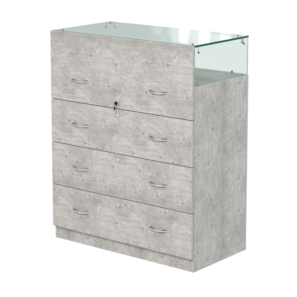 Истра прилавок ювелирный №1 (450мм) Метрополитан Грей