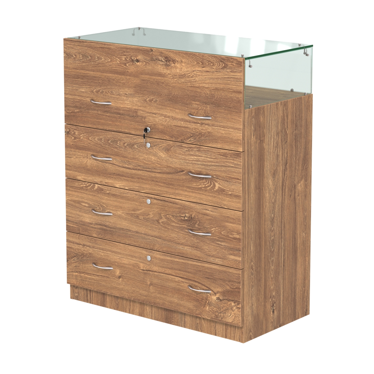 Истра прилавок ювелирный №1 (450мм) Дуб Канзас коричневый