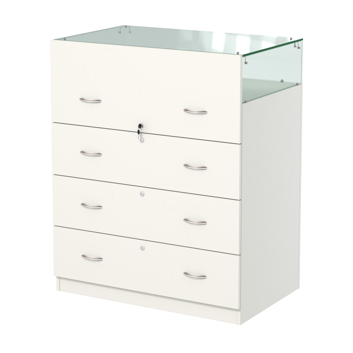 Истра прилавок ювелирный №1 (560мм) Белый