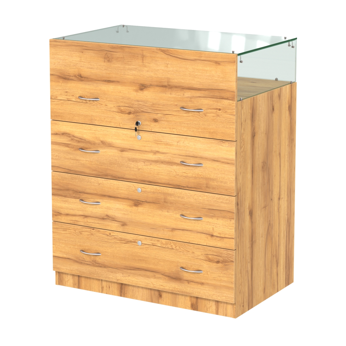 Истра прилавок ювелирный №1 (560мм) Дуб Золотистый