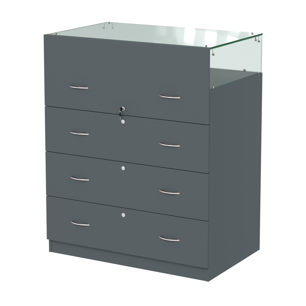 Истра прилавок ювелирный №1 (560мм) Темно-Серый