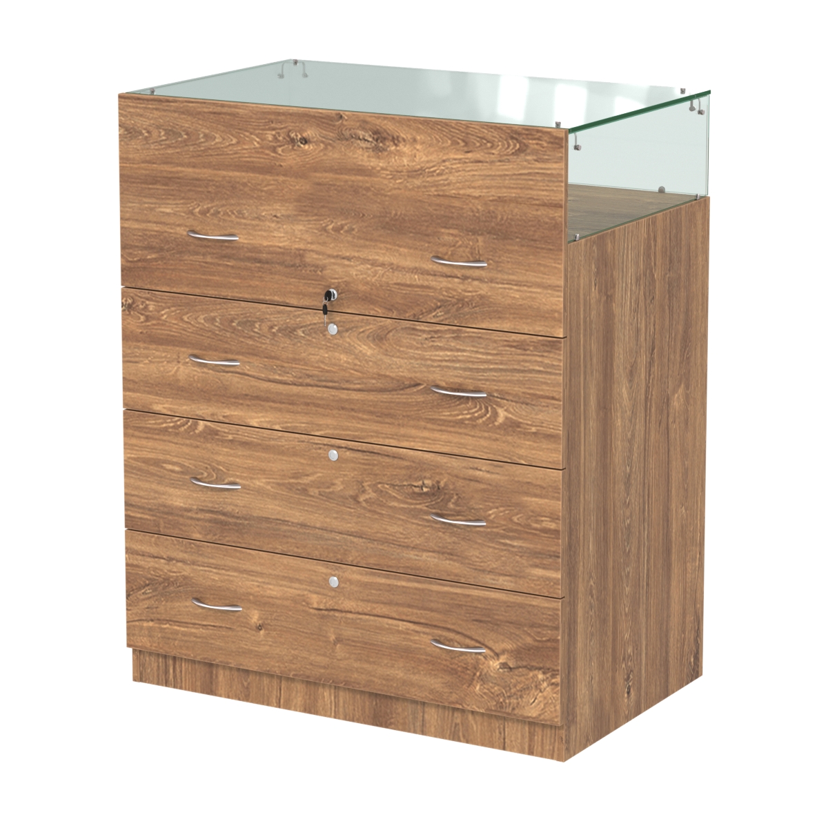 Истра прилавок ювелирный №1 (560мм) Дуб Канзас коричневый