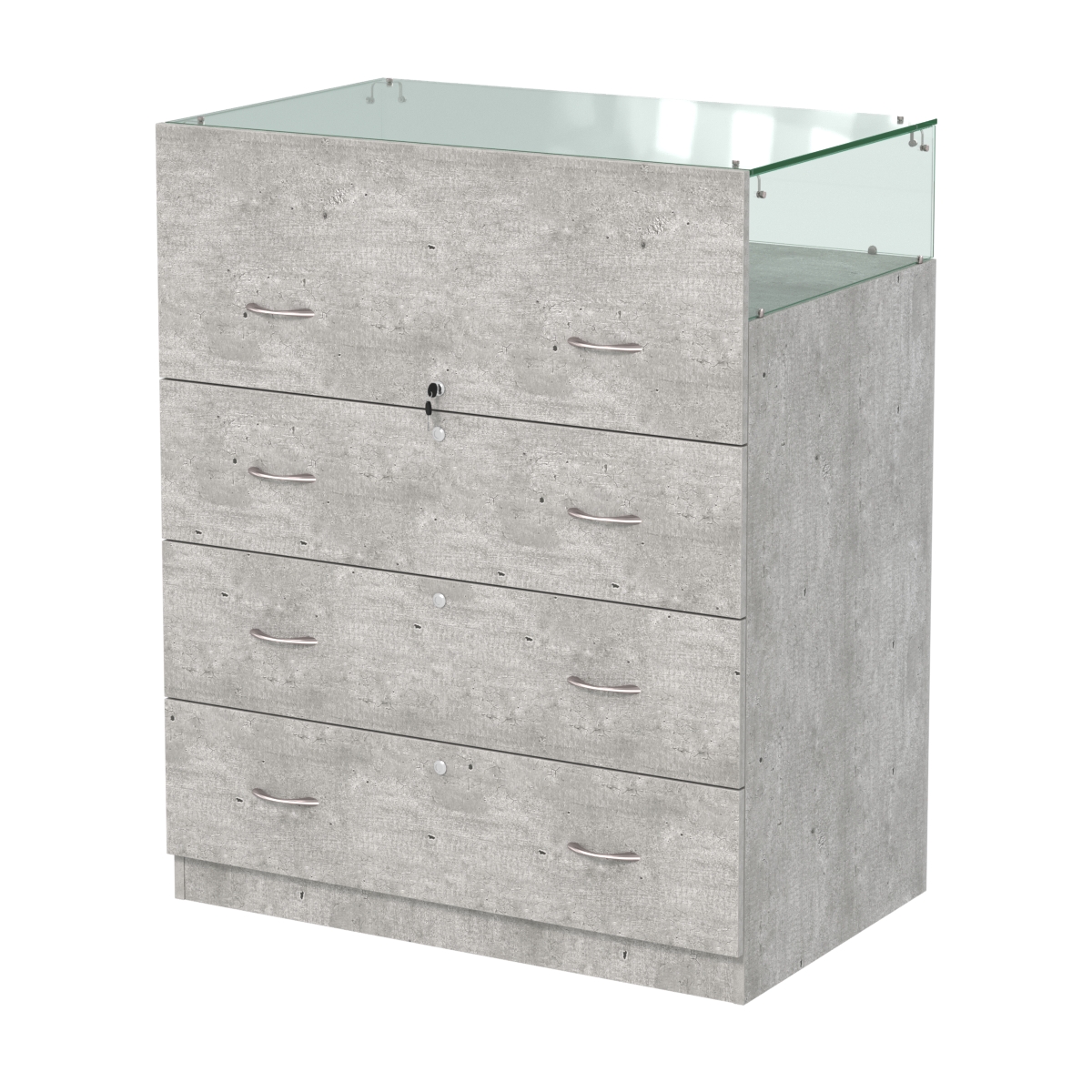 Истра прилавок ювелирный №1 (560мм) Метрополитан Грей