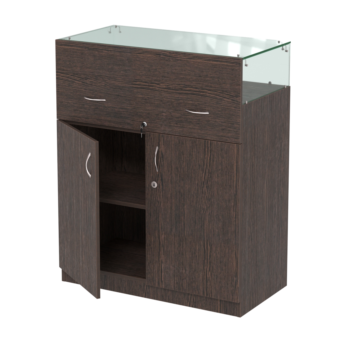 Истра прилавок ювелирный №2 (450мм)  Дуб Венге