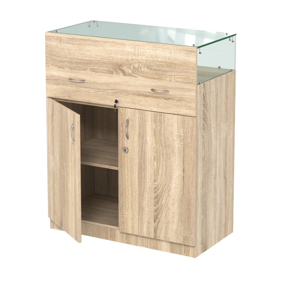 Истра прилавок ювелирный №2 (450мм)  Дуб сонома