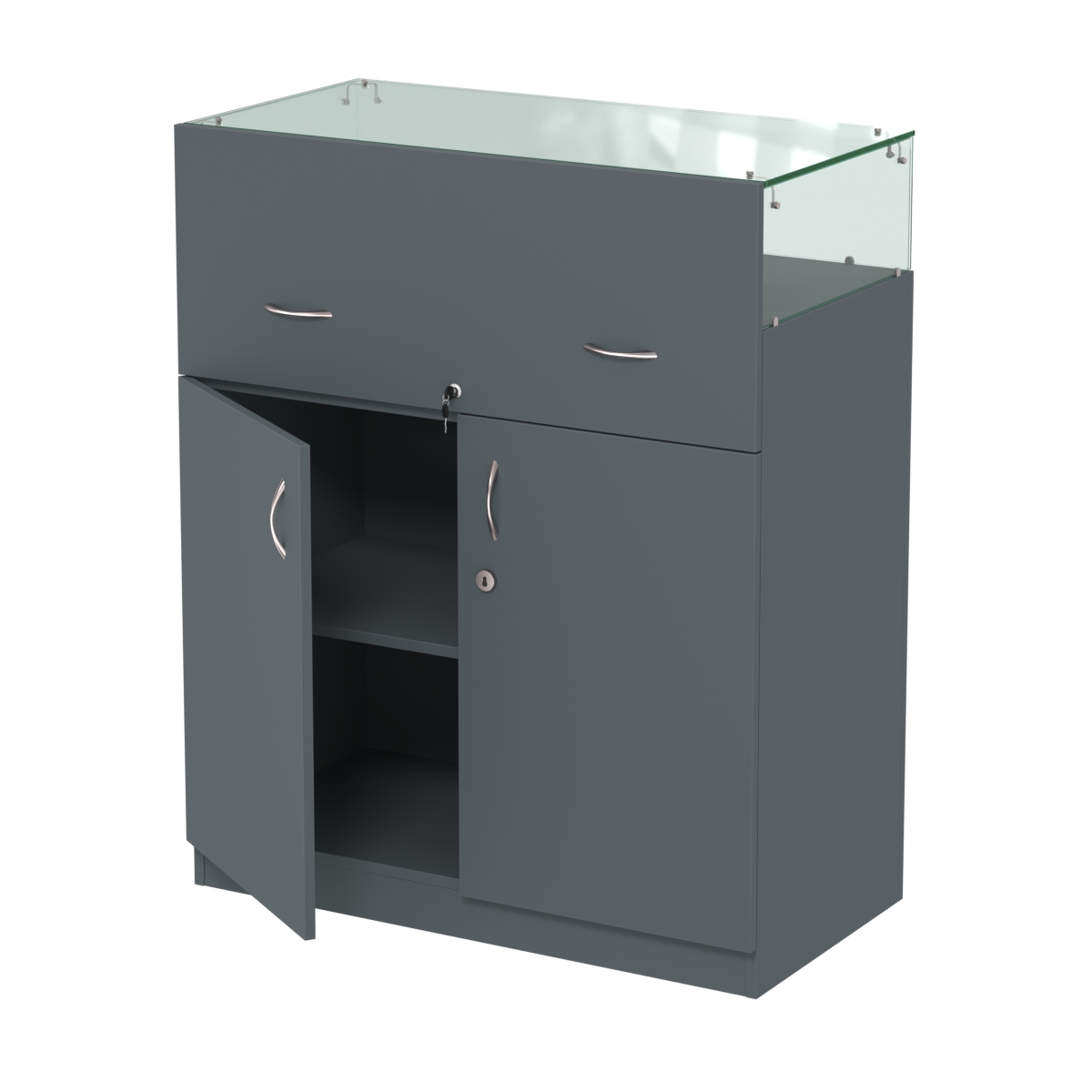 Истра прилавок ювелирный №2 (450мм)  Темно-Серый