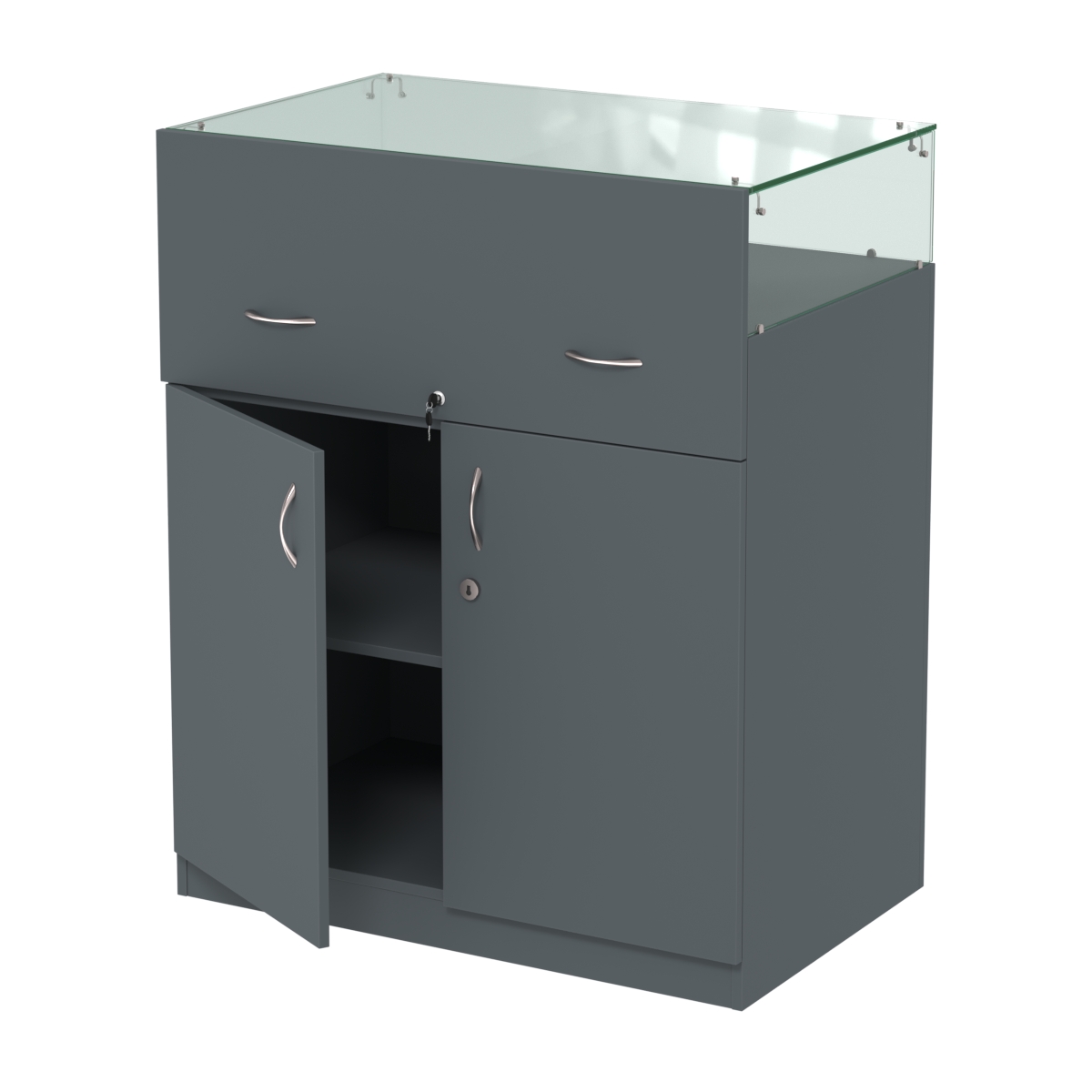 Истра прилавок ювелирный №2 (560мм) Темно-Серый