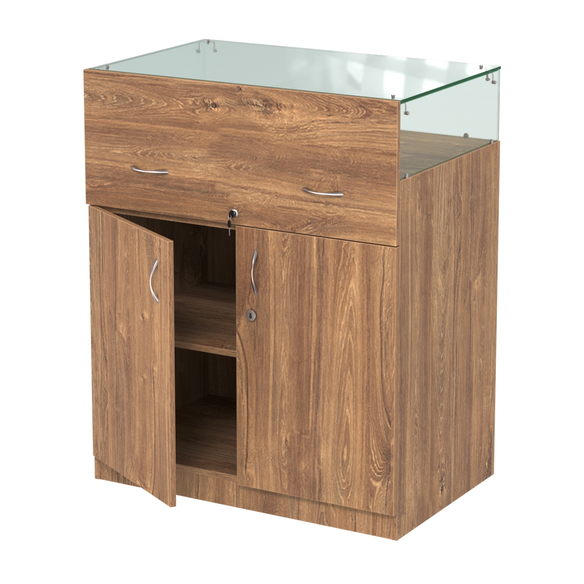 Истра прилавок ювелирный №2 (560мм) Дуб Канзас коричневый