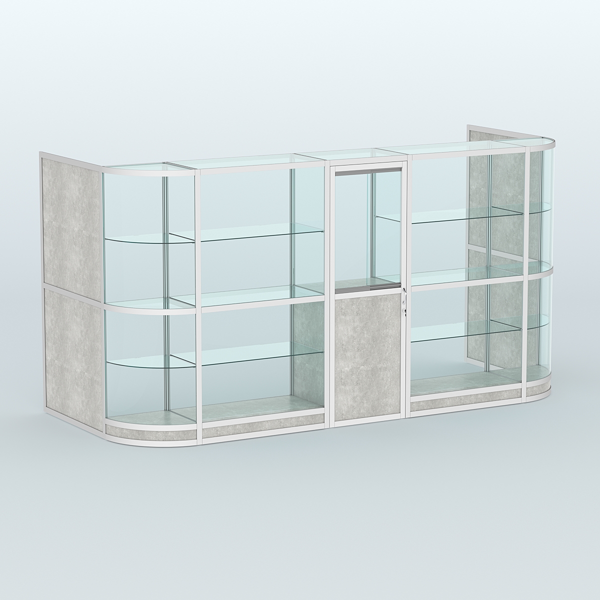 Павильон из профиля пристенный №12г (5,50 кв.м) Метрополитан Грей