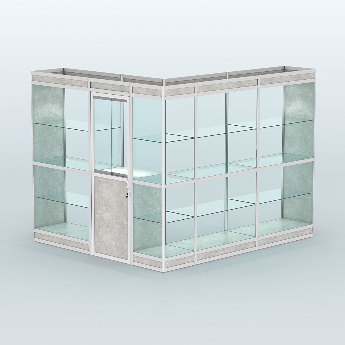 Павильон из профиля угловой №1в (5,5 кв.м) Метрополитан Грей