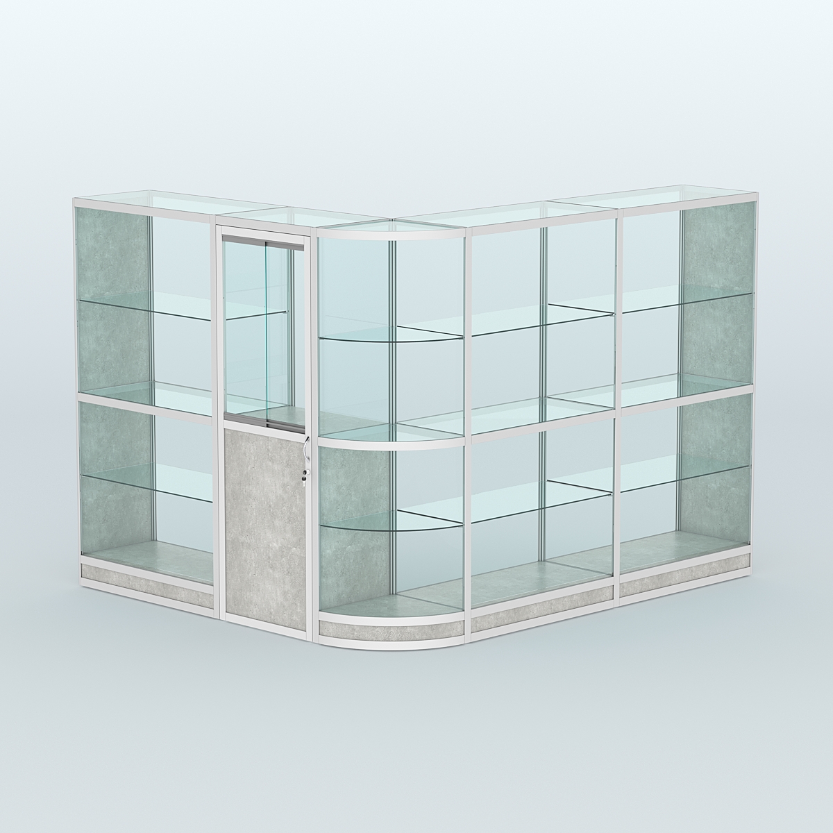 Павильон из профиля угловой №2г (5,5 кв.м) Метрополитан Грей