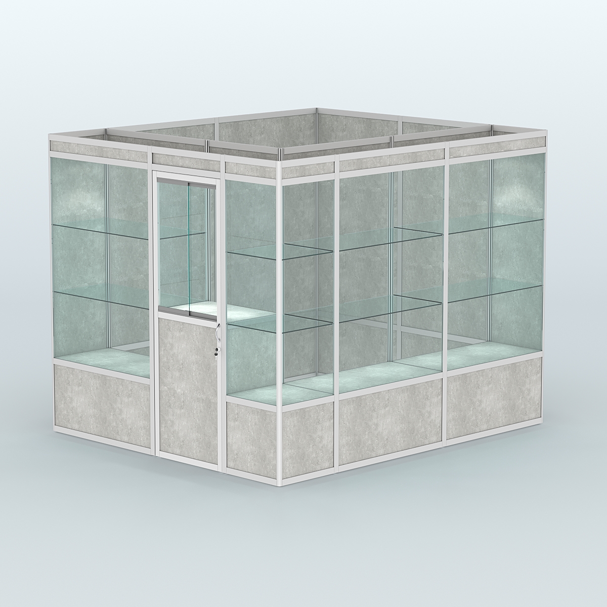 Павильон из профиля угловой №4а (5,5 кв.м) Метрополитан Грей