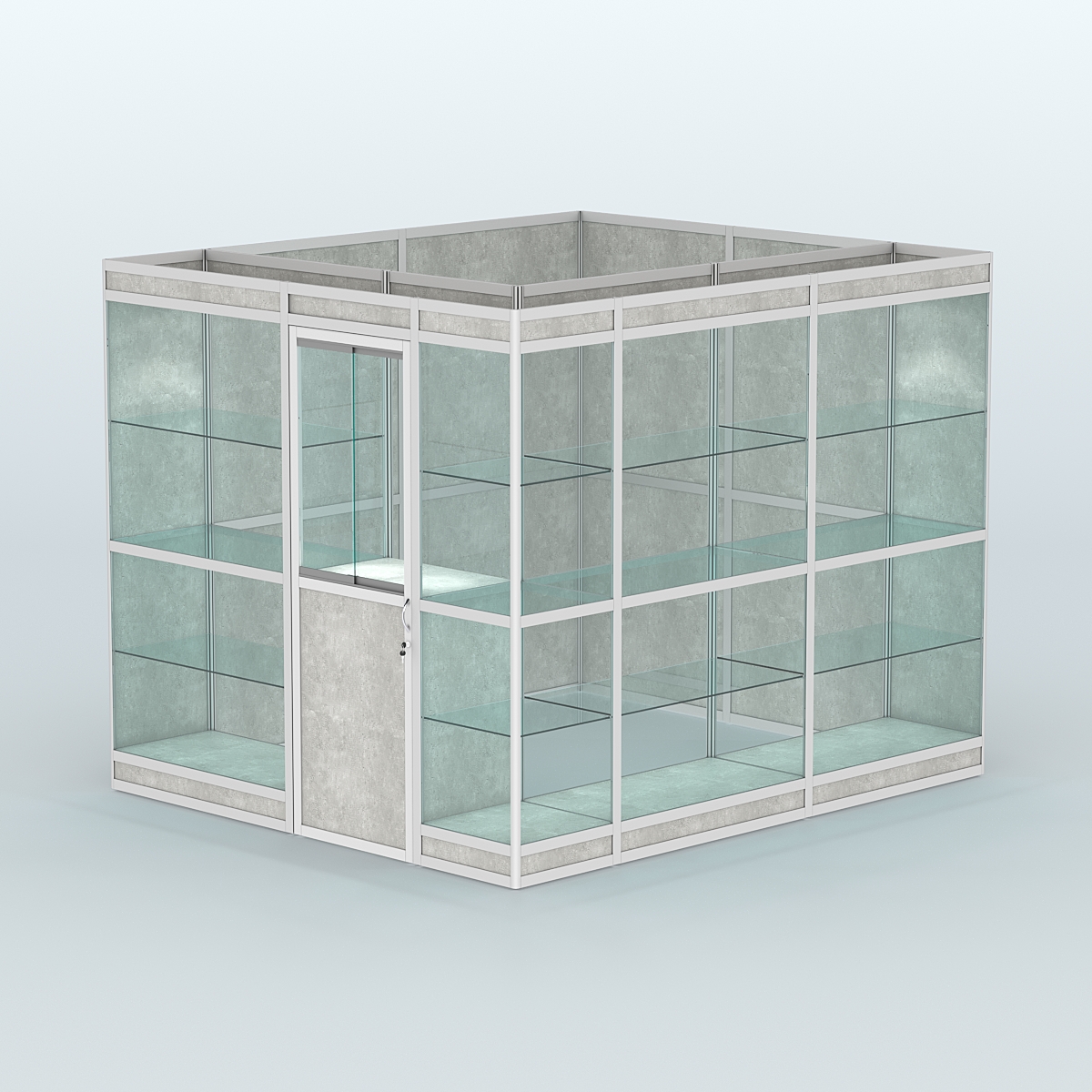 Павильон из профиля угловой №4в (5,5 кв.м) Метрополитан Грей