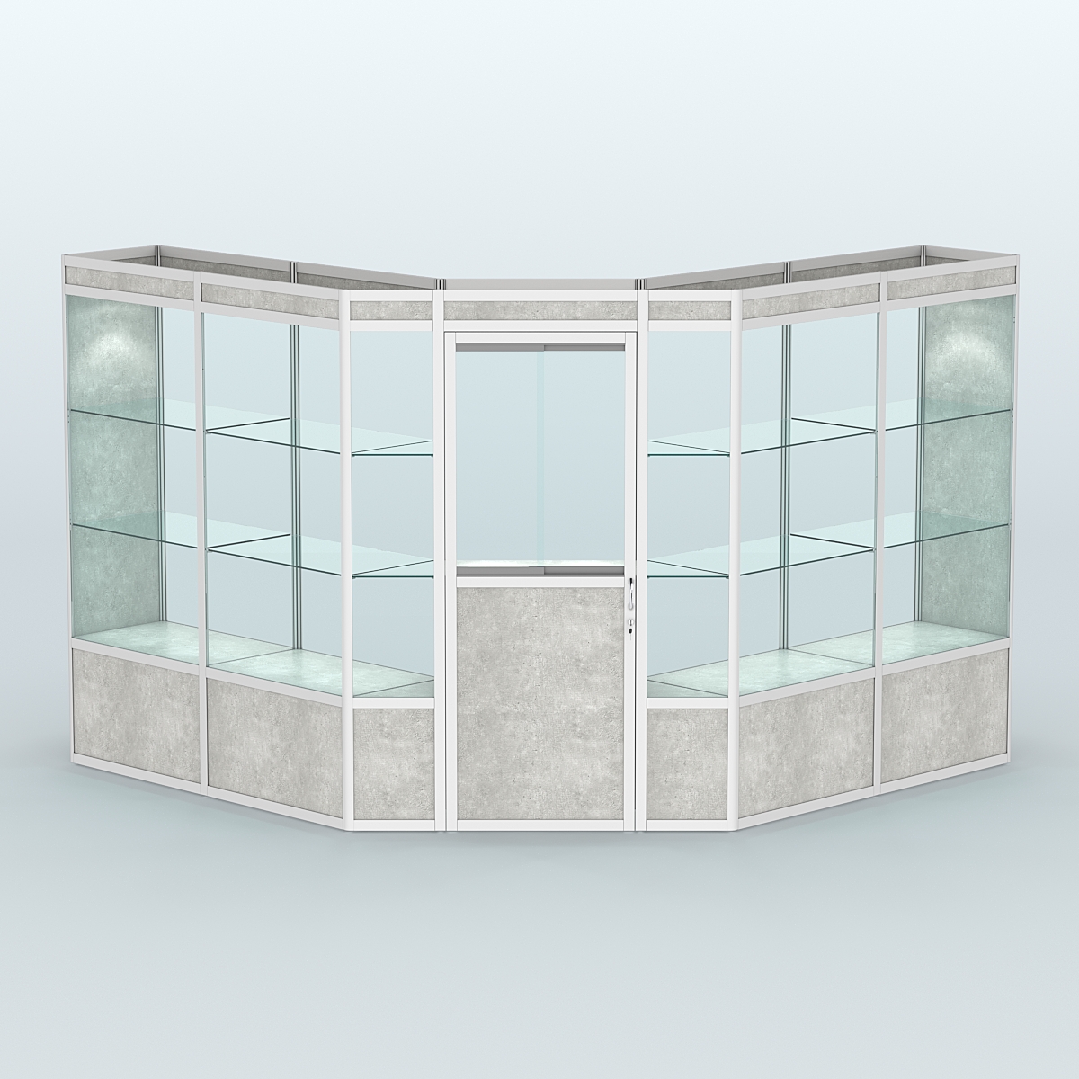 Павильон из профиля угловой №7а (9 кв.м) Метрополитан Грей