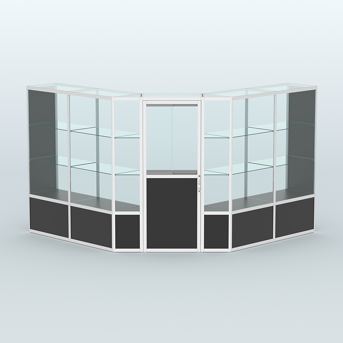 Павильон из профиля угловой №7б (9 кв.м) Черный