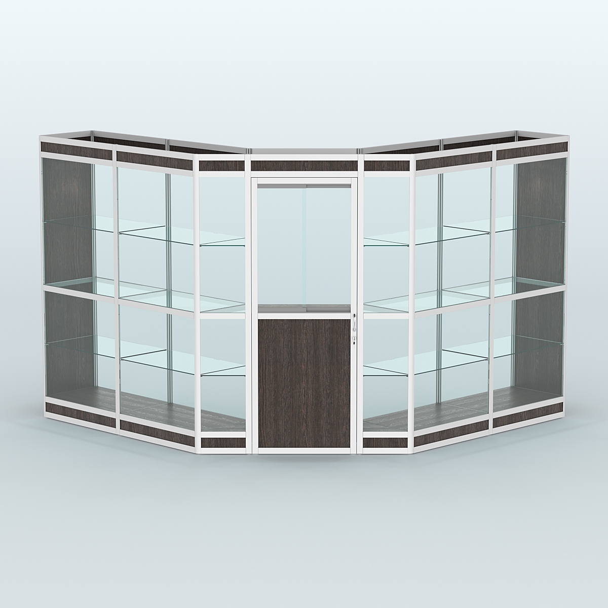 Павильон из профиля угловой №7в (9 кв.м) Дуб Венге