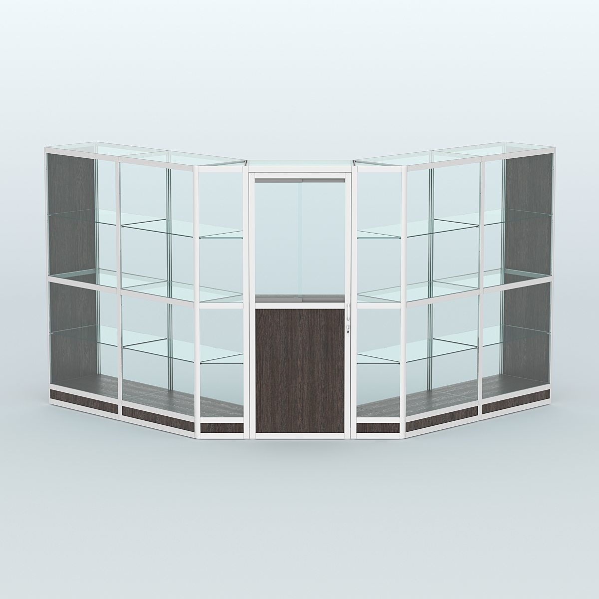 Павильон из профиля угловой №7г (9 кв.м) Дуб Венге